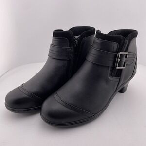 Bioheels Boots 6 B Emma‎ Cap Toe Comfort Ankle Bootie Leather Zip Shoes